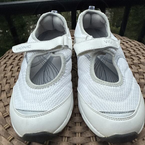 VIONIC Mary Jane Slip On Sneakers White Women’s SIZE 8.5 Comfort 1st Ray tech - Picture 5 of 16